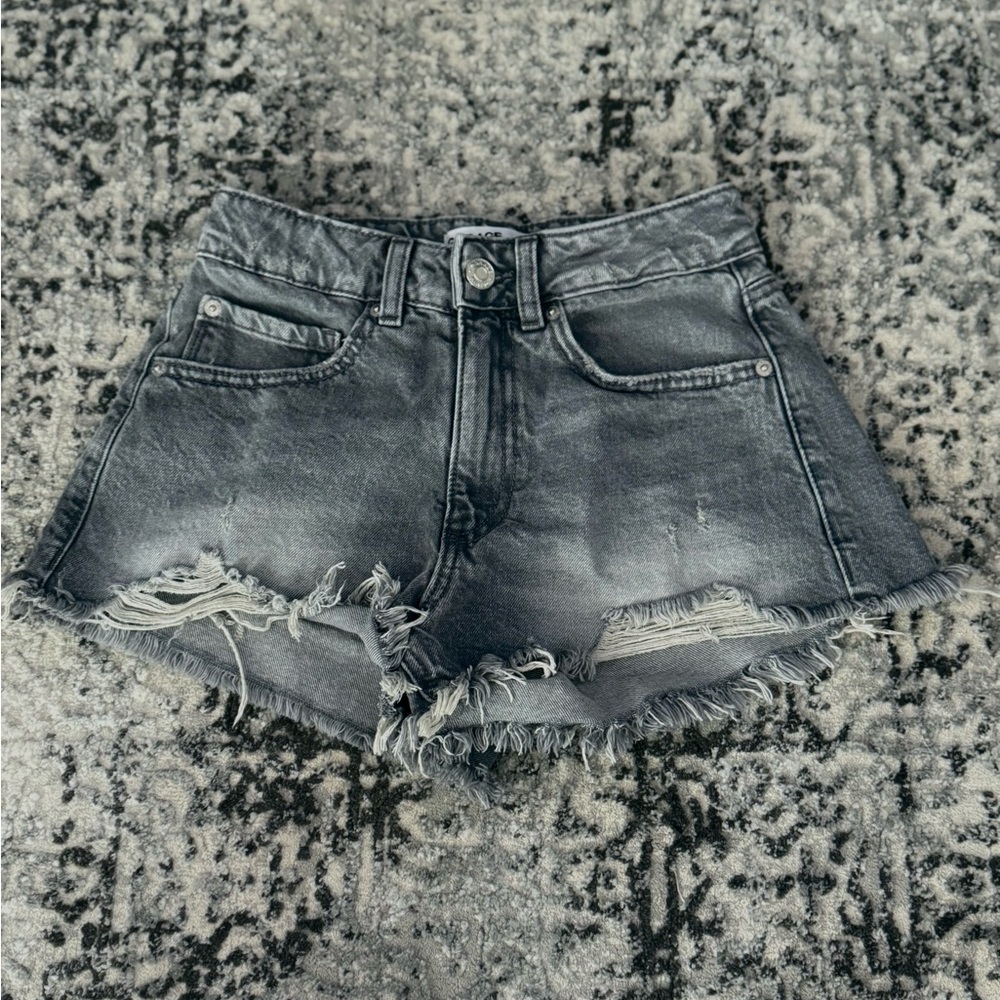 Garage Denim Grey Jean Shorts